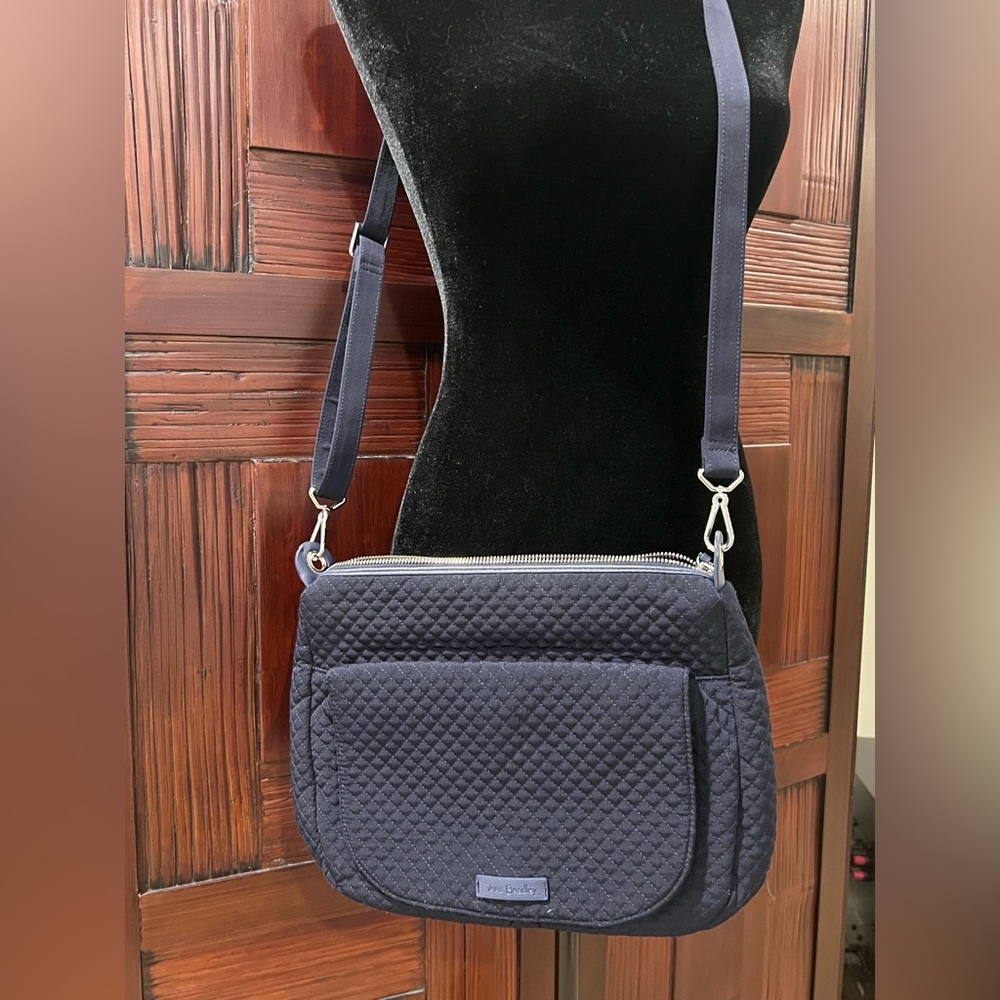 Vera Bradley Navy Blue quilted cross body bag by Very Bradley.